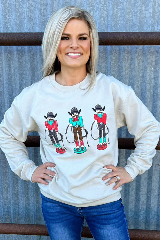 Ropin Around The Christmas  Tree Pullover