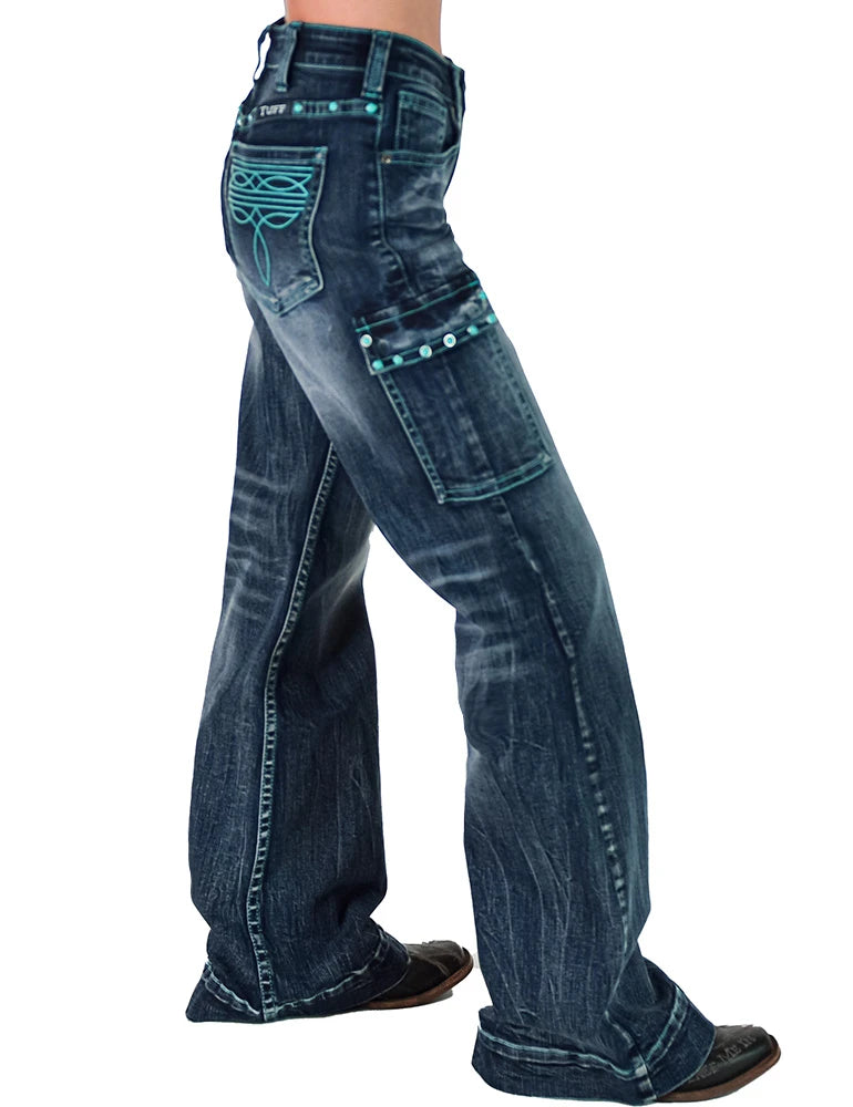 Turquoise Gem Wide Leg Trouser
