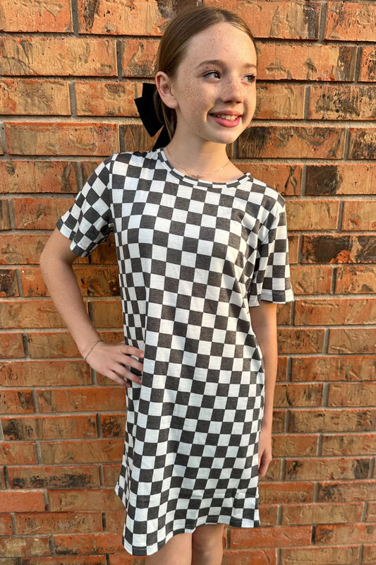 Round the Track kids dress