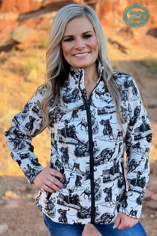 Life’s a rodeo soft shell jacket