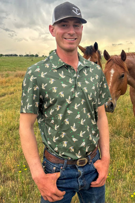 Flee the Flock Mens Polo