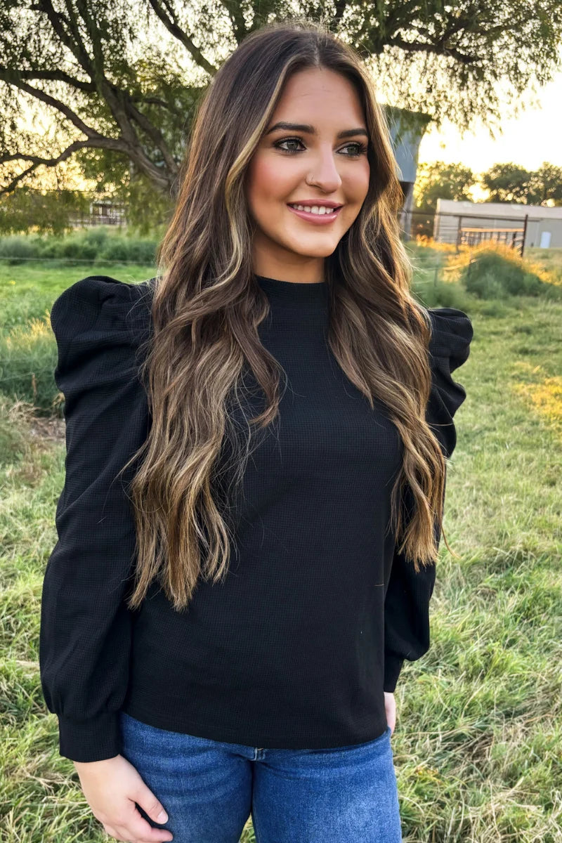 Ranch Road Top- Black