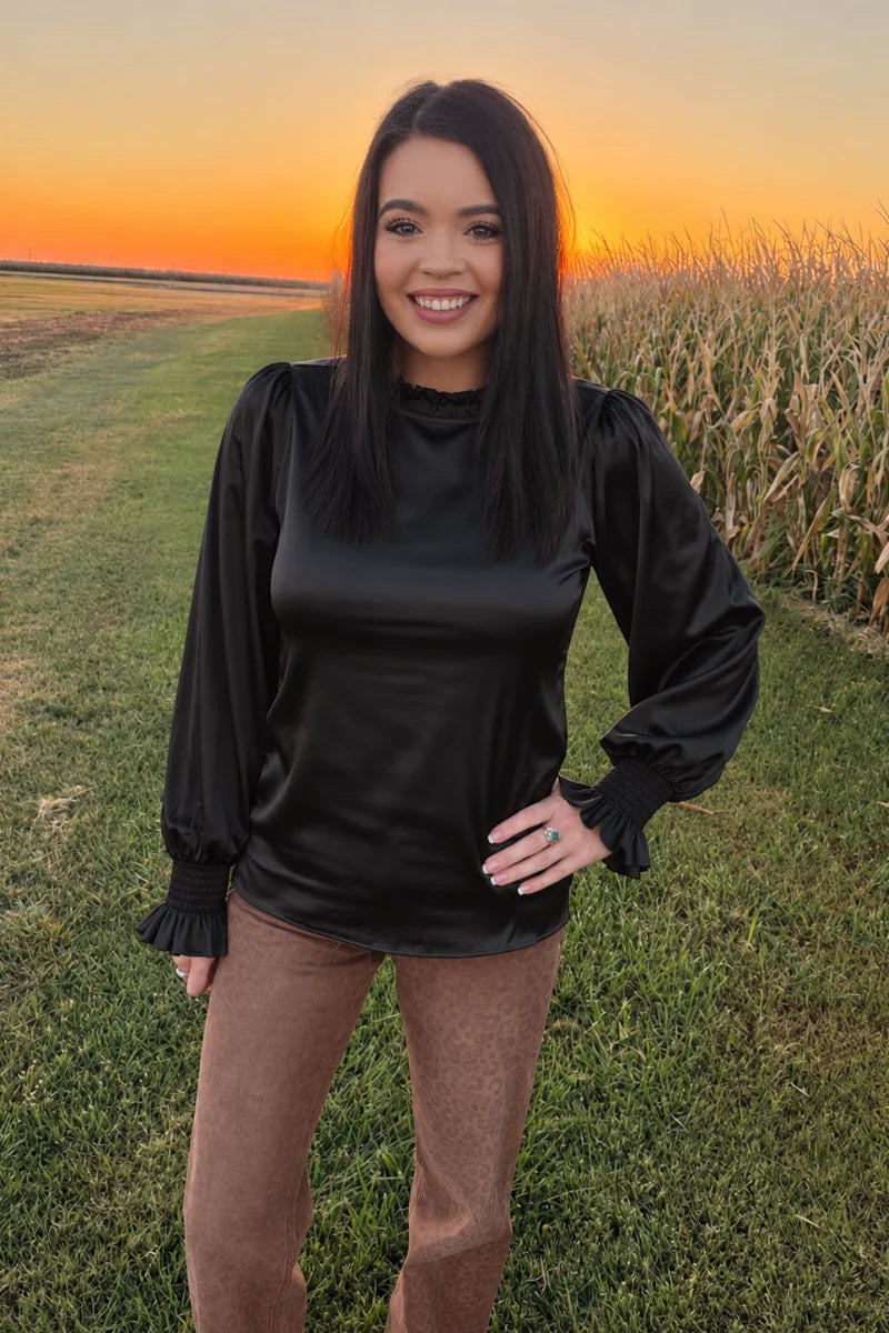 Sunday at the Ranch top- Black