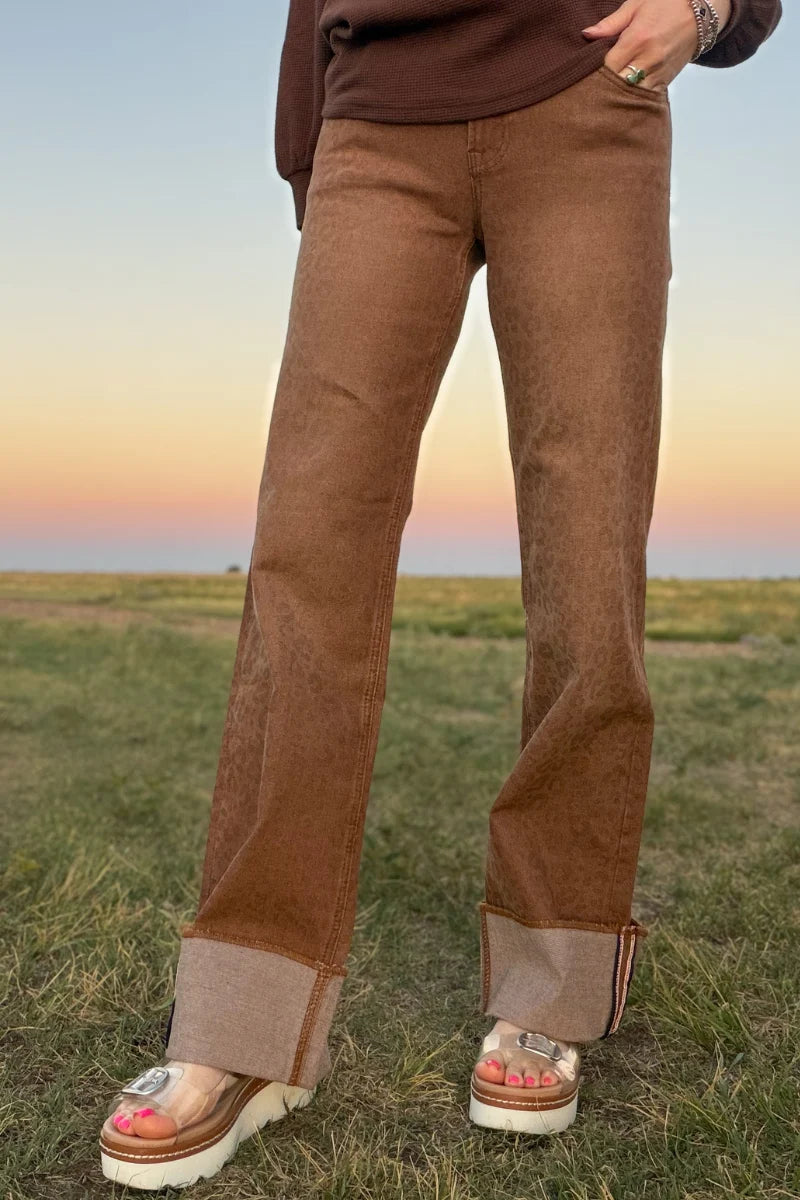 RTS Sand Cat Cuffed jeans