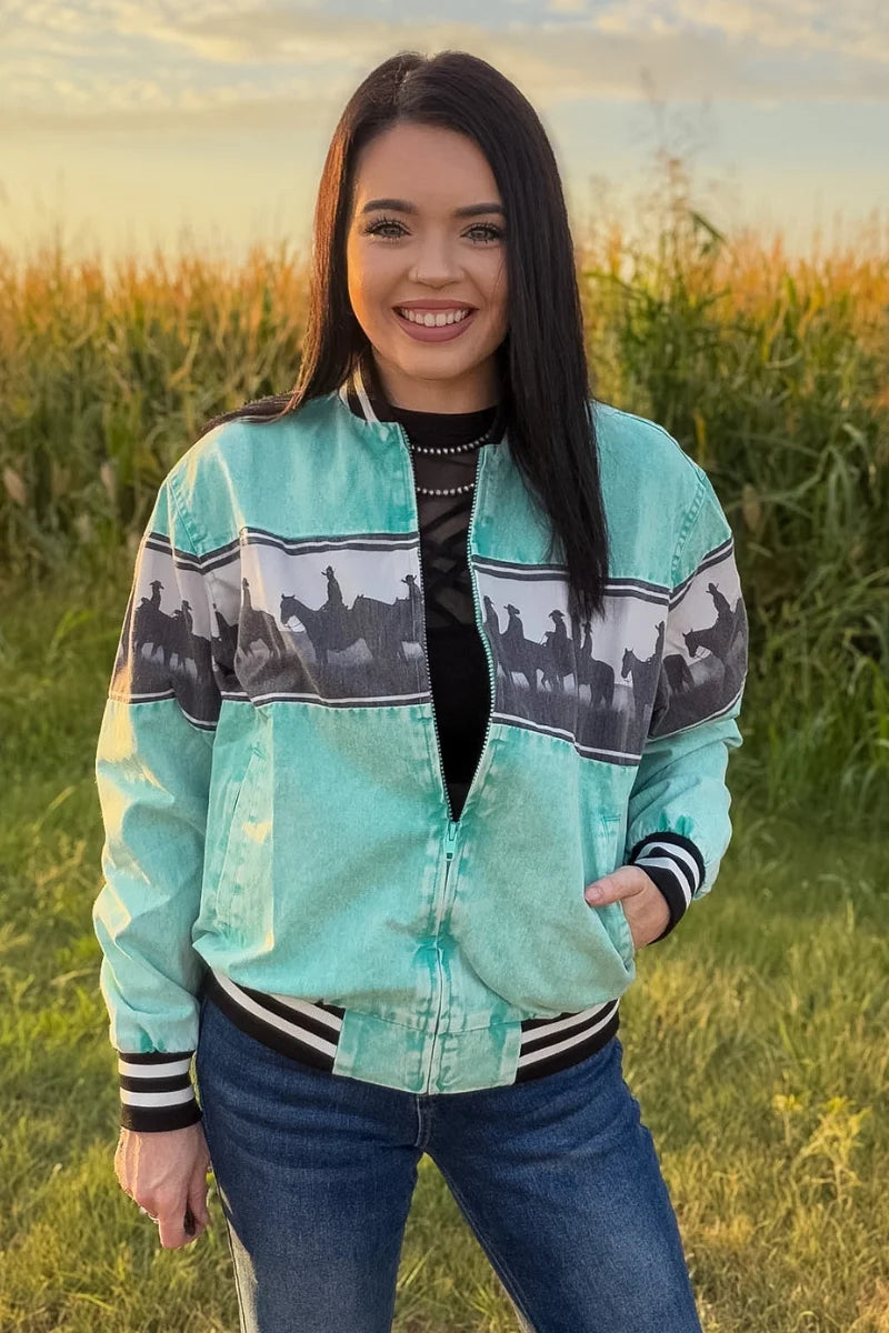 Cowboy Roundup bomber jacket