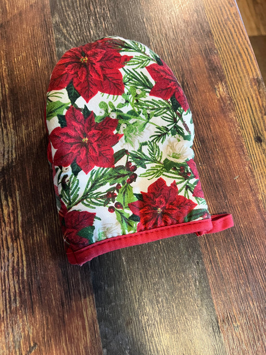 Poinsettia Oven mitt