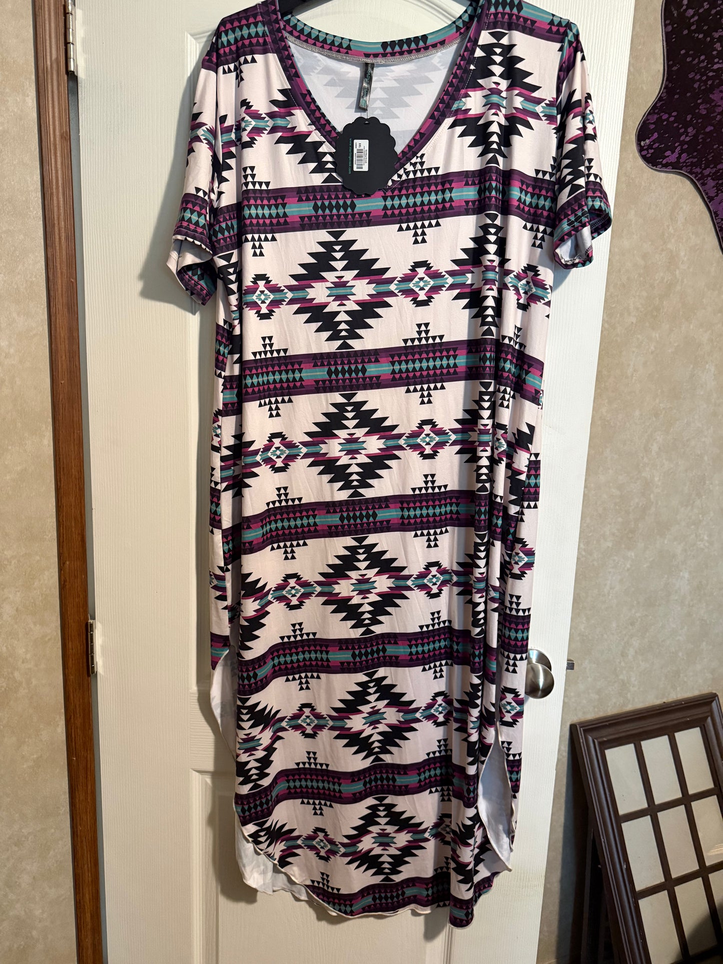 Aztec outskirts  maxi dress RTS