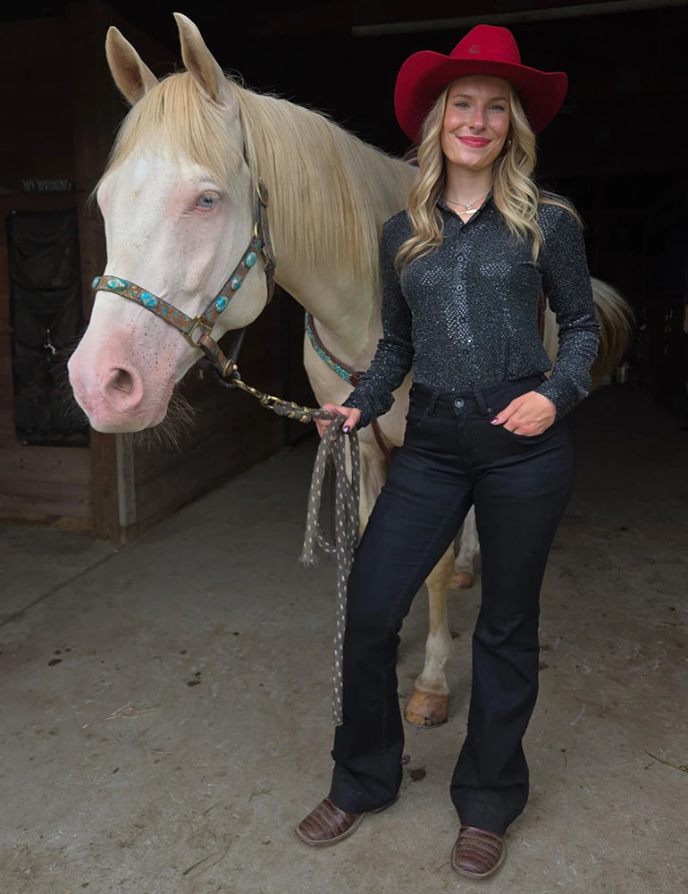 Cowgirl tuff Black Sports Trousers