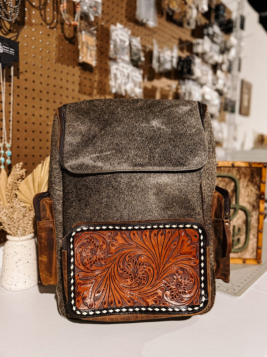 Evangeline Cowhide Backpack #3