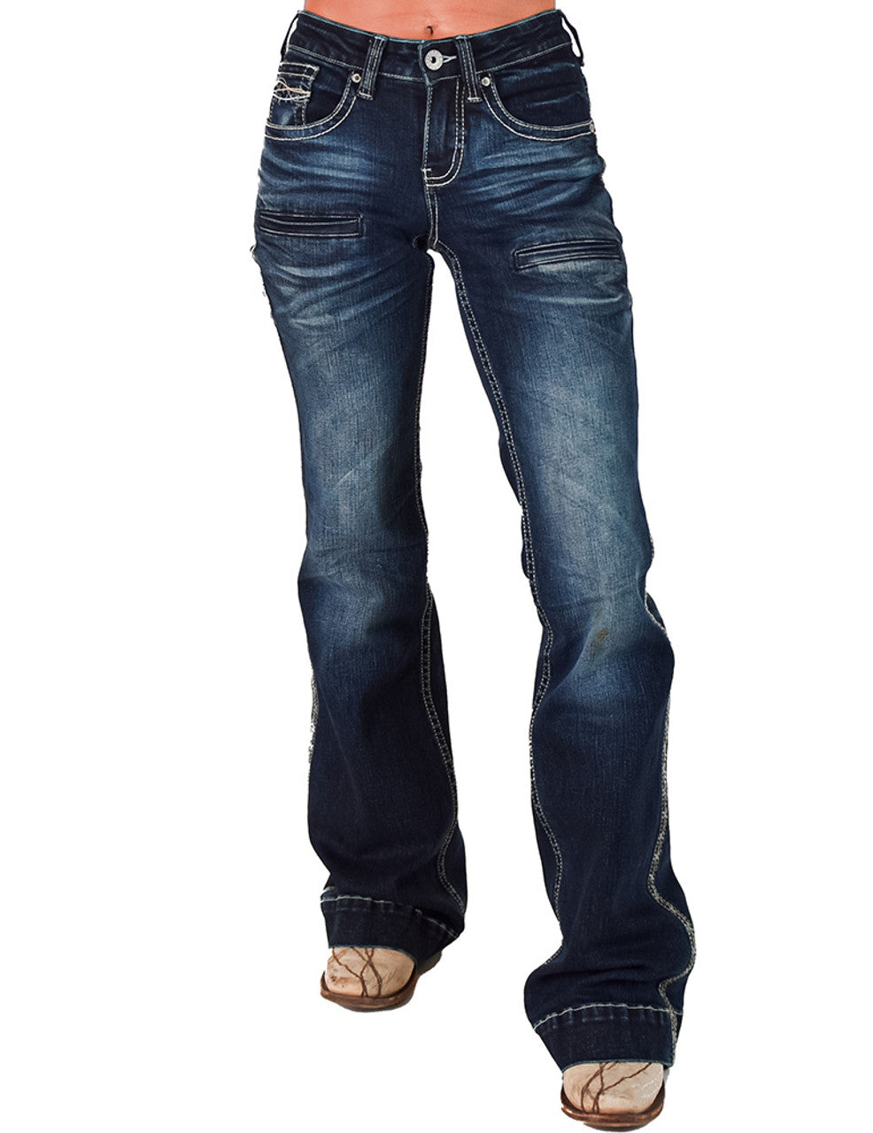 Honor Dark Cowgirl Tuff Jeans