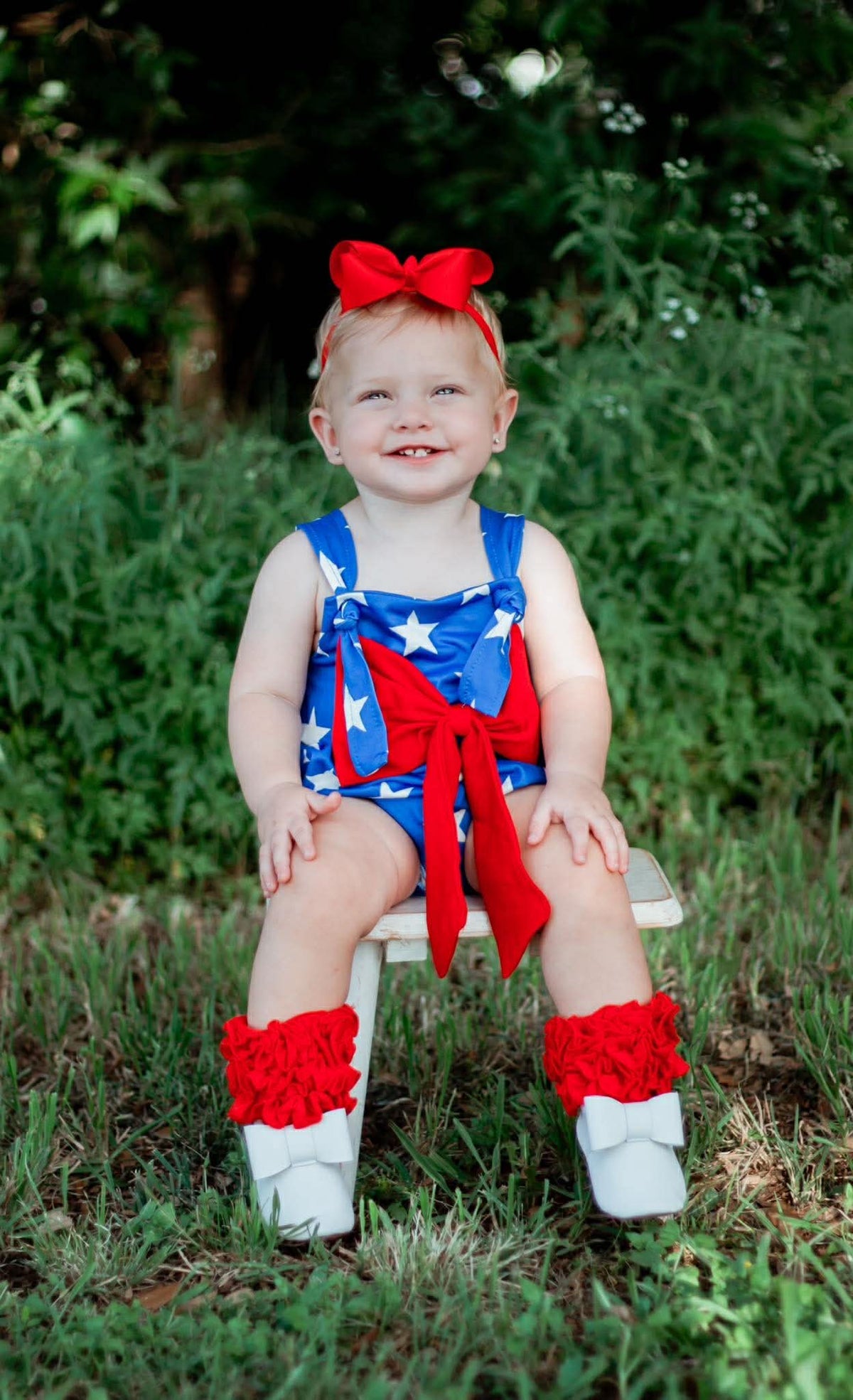 Patriotic Bow Bubble (FINAL SALE)