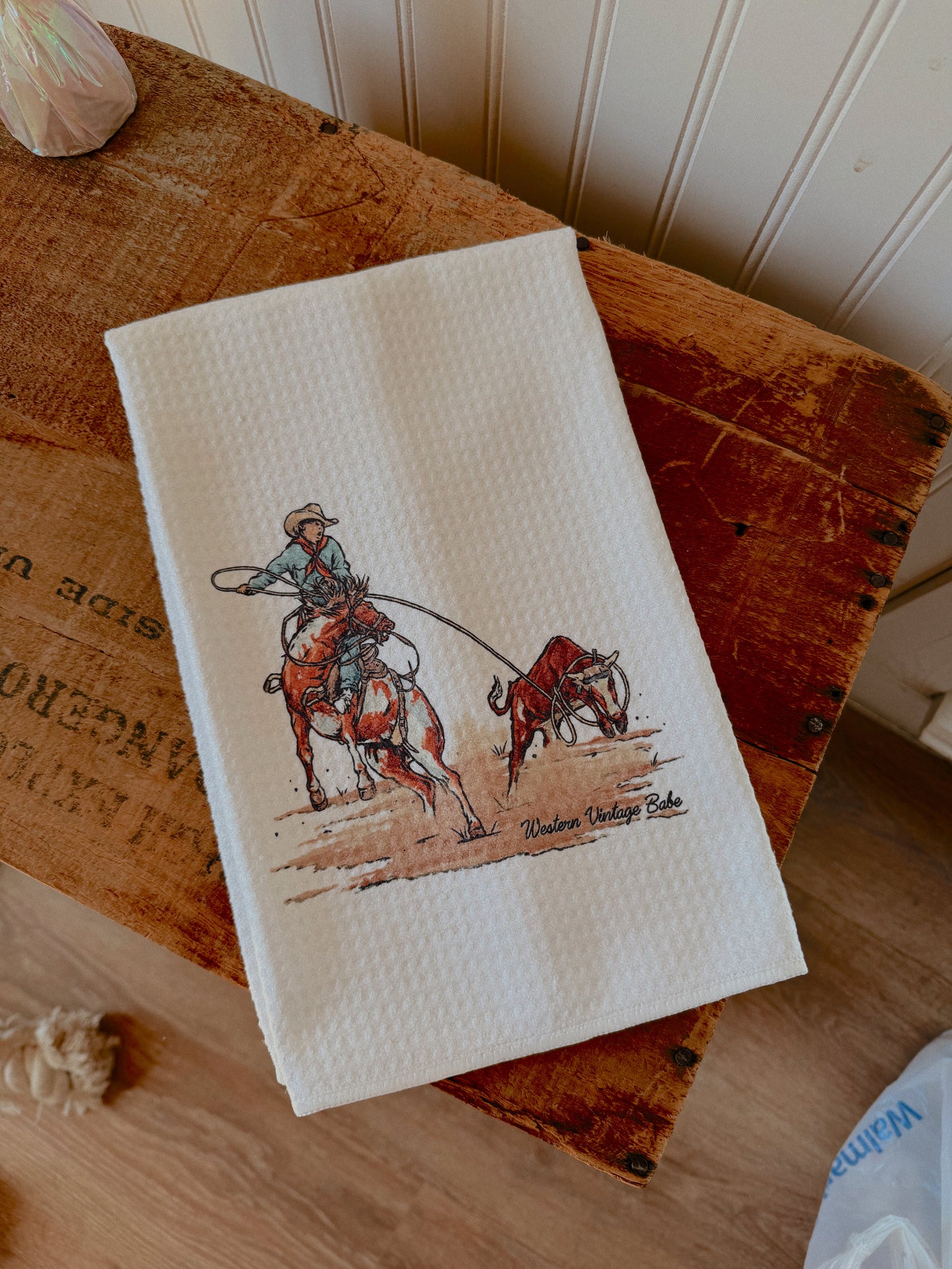 RANCH COWBOY TEA TOWEL