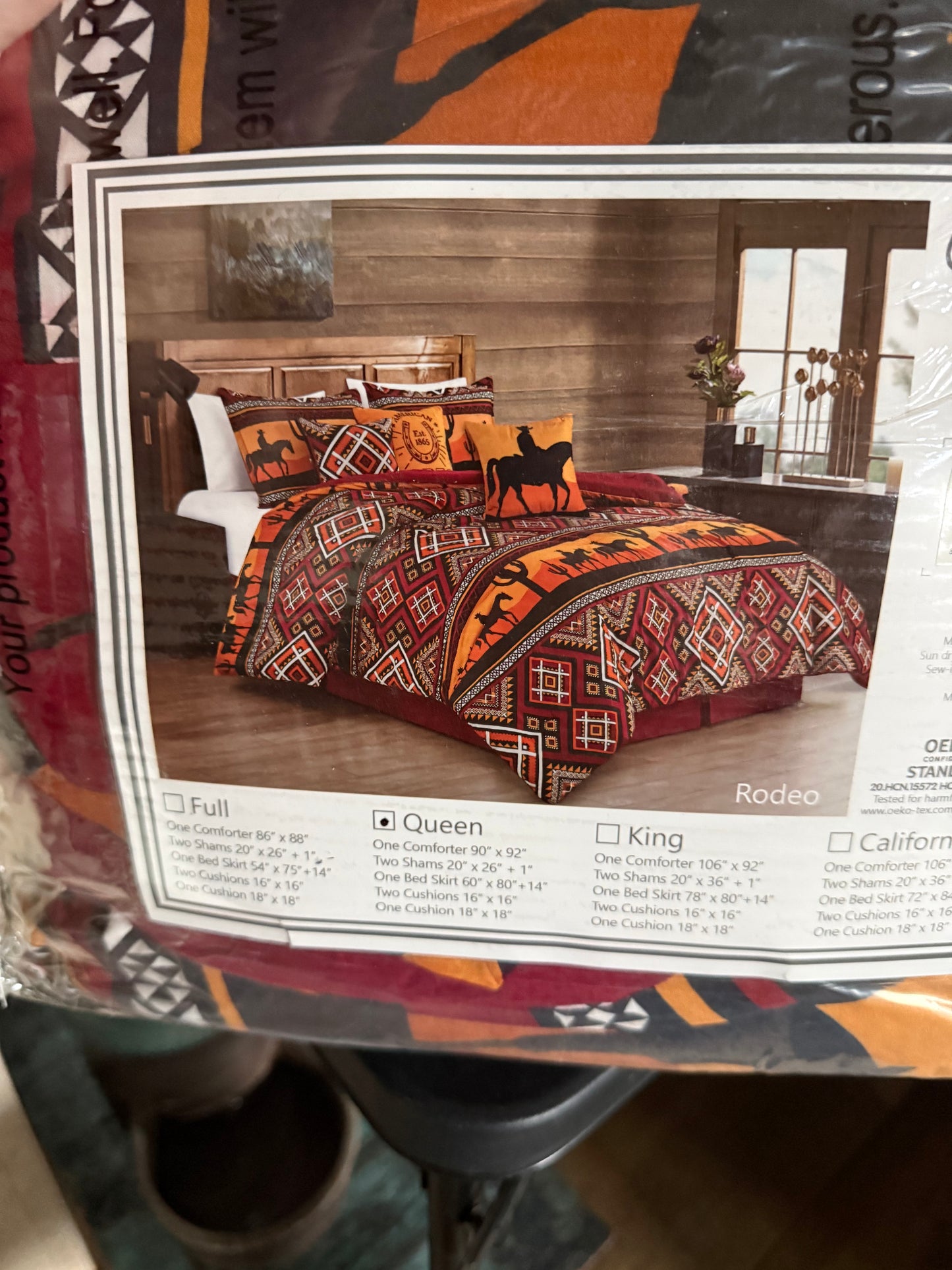 Sunset Cowboy 7piece set Queen size
