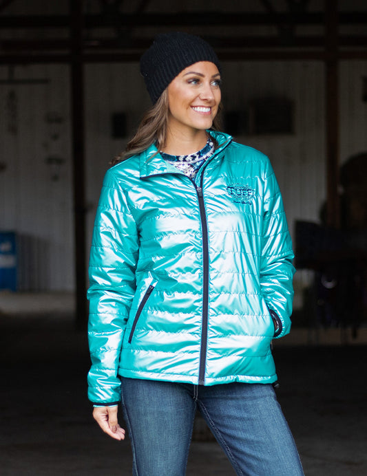 Jacket (Turquoise Mid-Weight With Black Embroidery Logos)