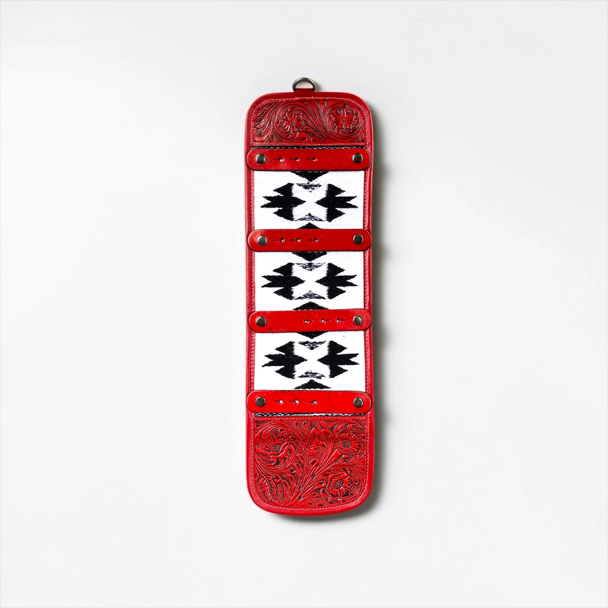 Red Aztec 4 buckle holder