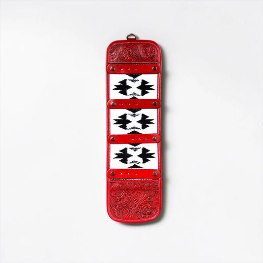 Red Aztec 4 buckle holder
