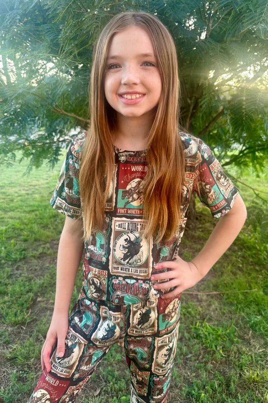 Vintage rodeo kids  top