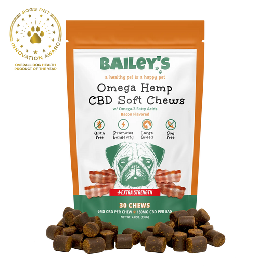 Omega Hemp CBD Soft Chews - Extra Strength Large Breed - 30 Count Bag