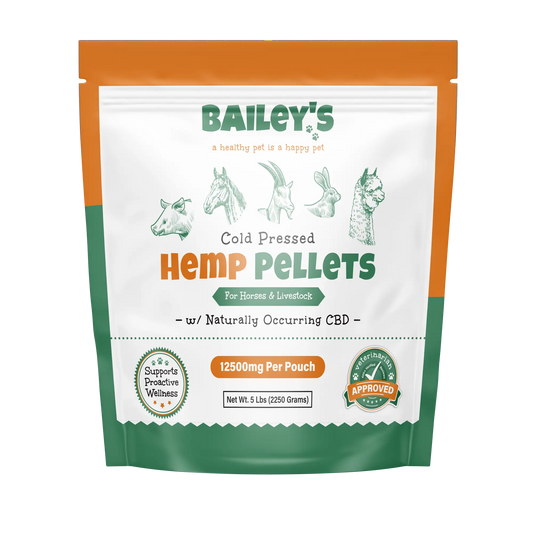 12500MG CBD Hemp Pellets For Horses & Livestock