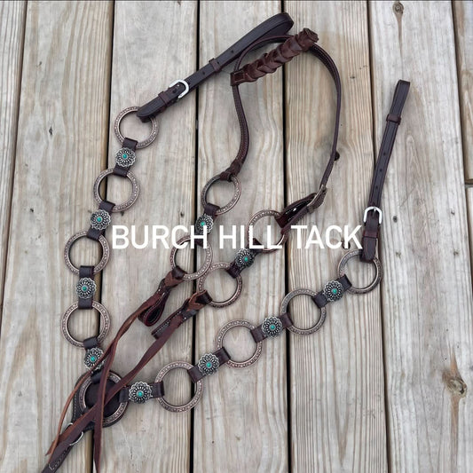 Ready to ship Western Tack Set - Ring Style (BHT006)