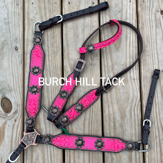 Made to Order Western Tack Set - Hot Pink (BHT035)