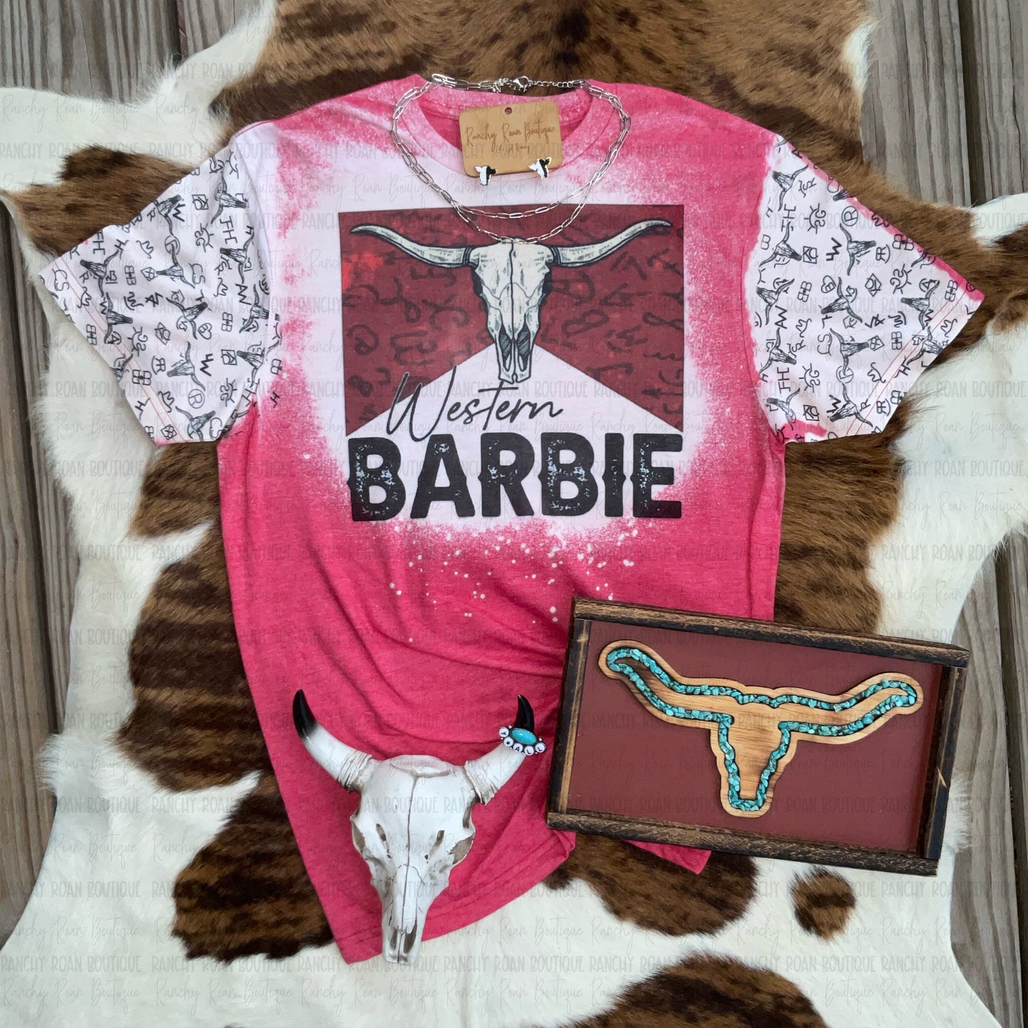 Western Girl Branded Red Tee