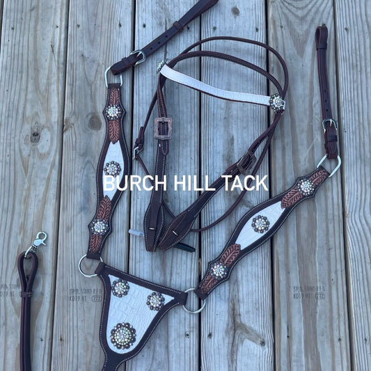 Made to Order Western Tack Set - White, Gladiator (BHT011)