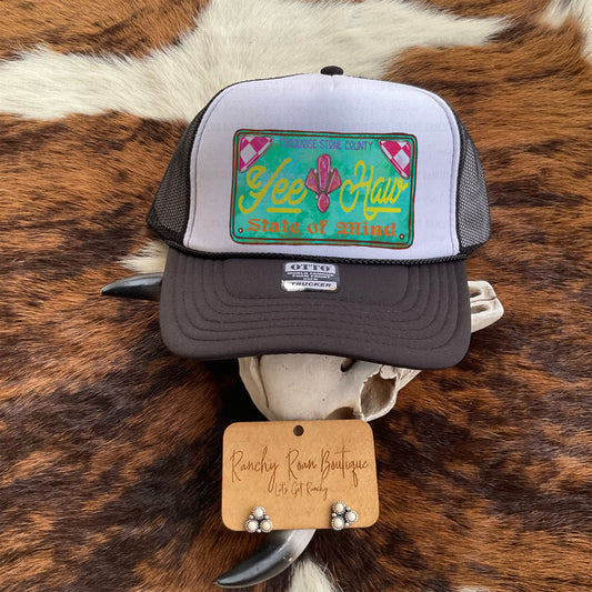 YeeHaw State of Mind Western Foam Trucker Hat