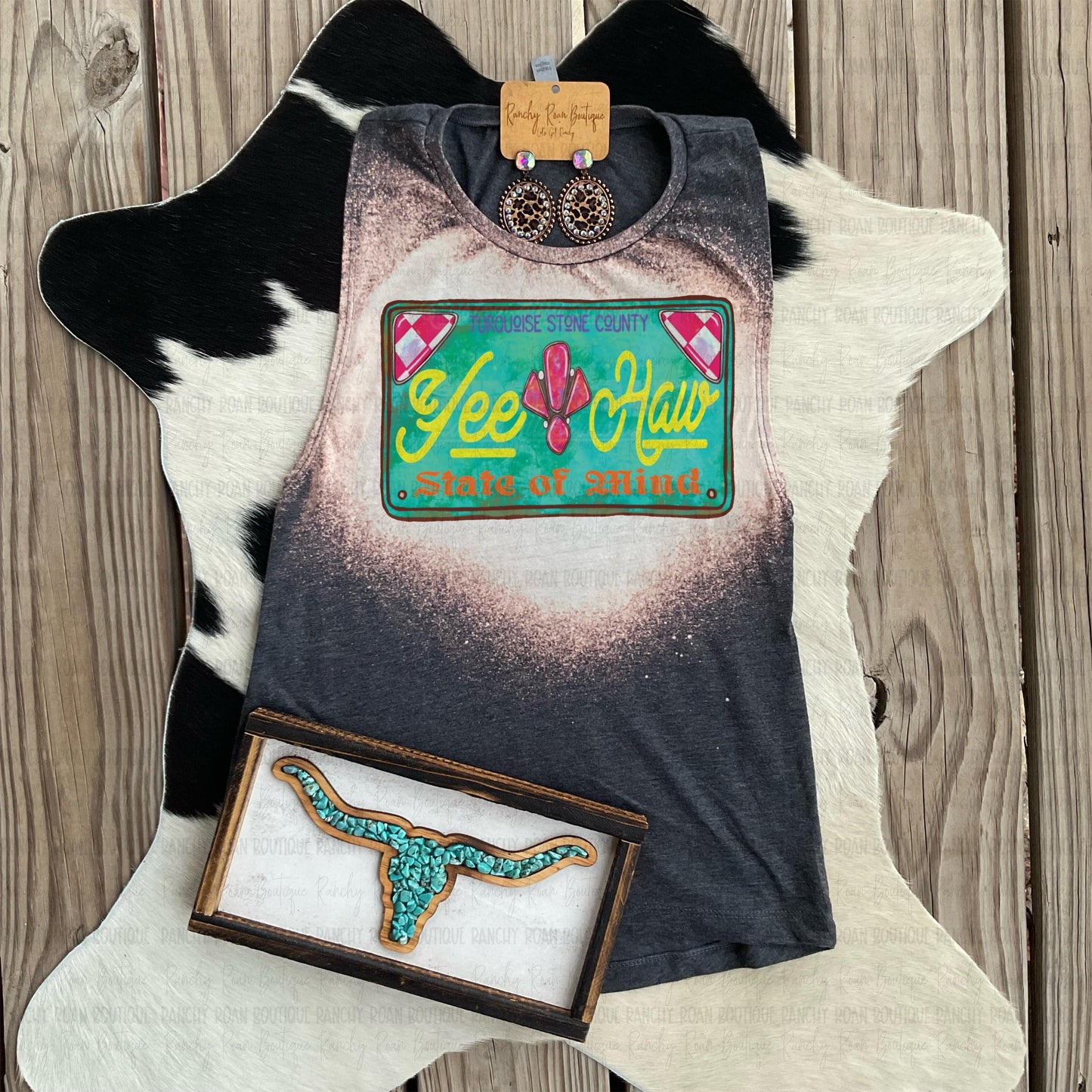 YeeHaw State of Mind Western Festival Muscle Tank