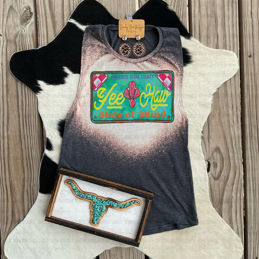 YeeHaw State of Mind Western Festival Muscle Tank