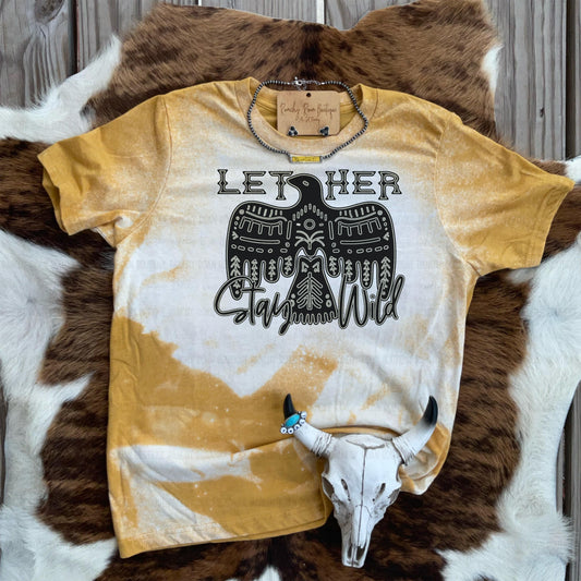 Let Her Stay Wild Western Graphic Tee