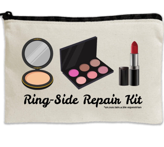Travel Canvas Zipper Pouch- 8.5" x 11" - Ring-Side Repair Kit