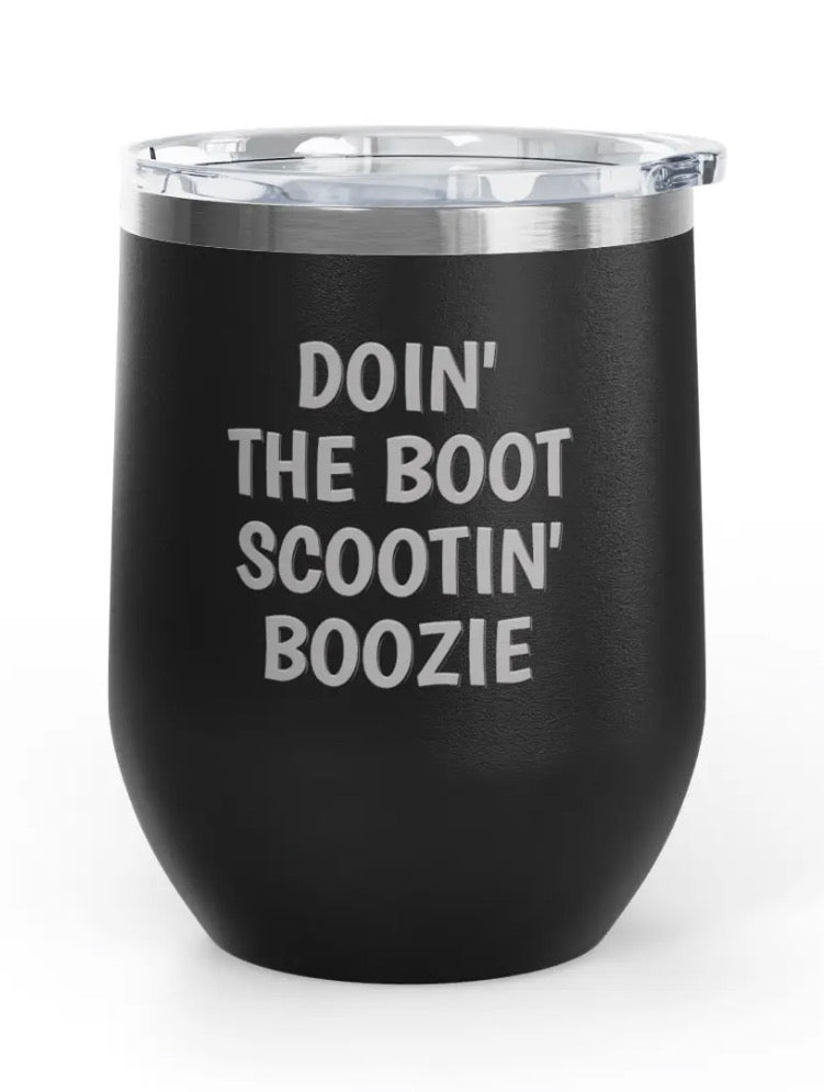 Wine Tumblers - 12 oz. - Boot Scootin'