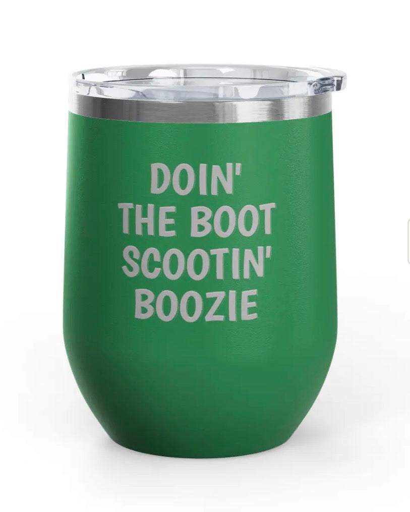 Wine Tumblers - 12 oz. - Boot Scootin'