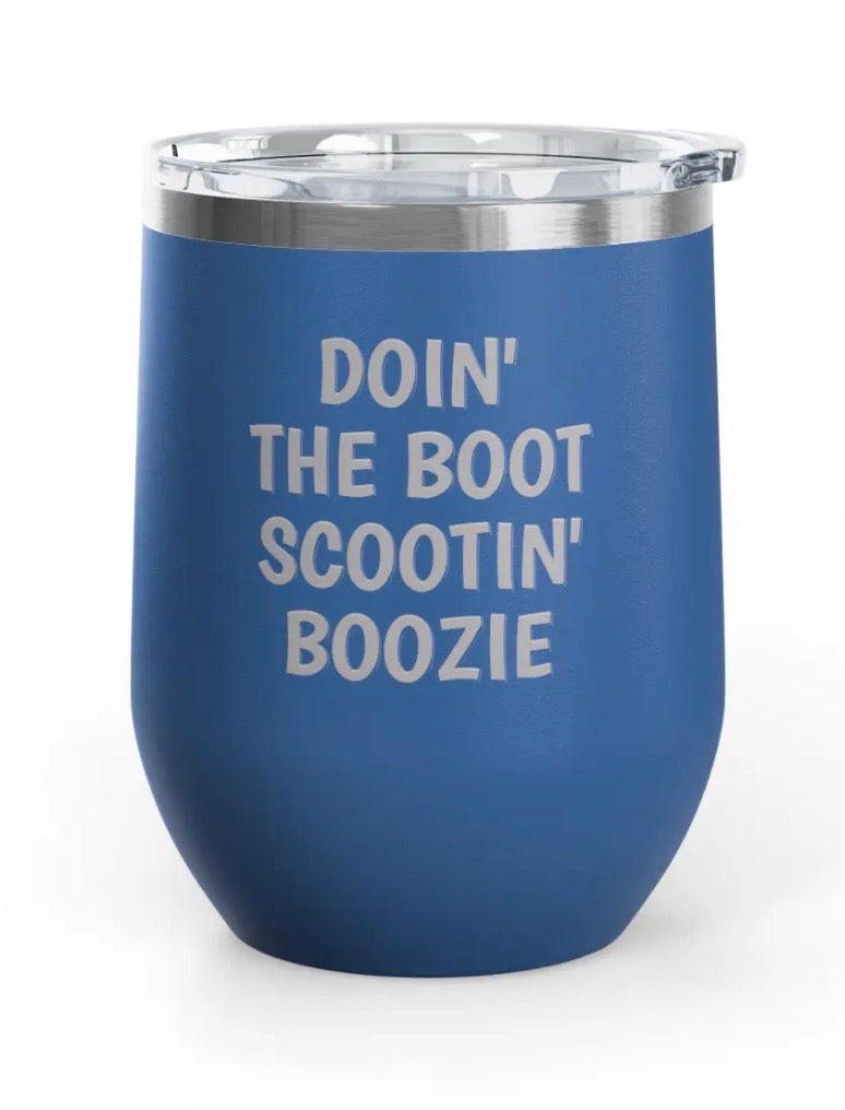 Wine Tumblers - 12 oz. - Boot Scootin'