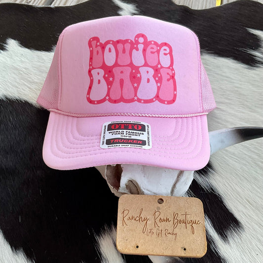 Boujee Babe Western Foam Trucker Hat