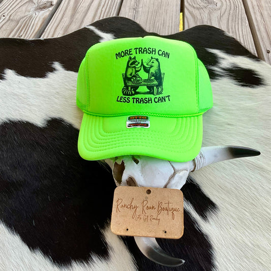 More Trash Can Western Trucker Hat