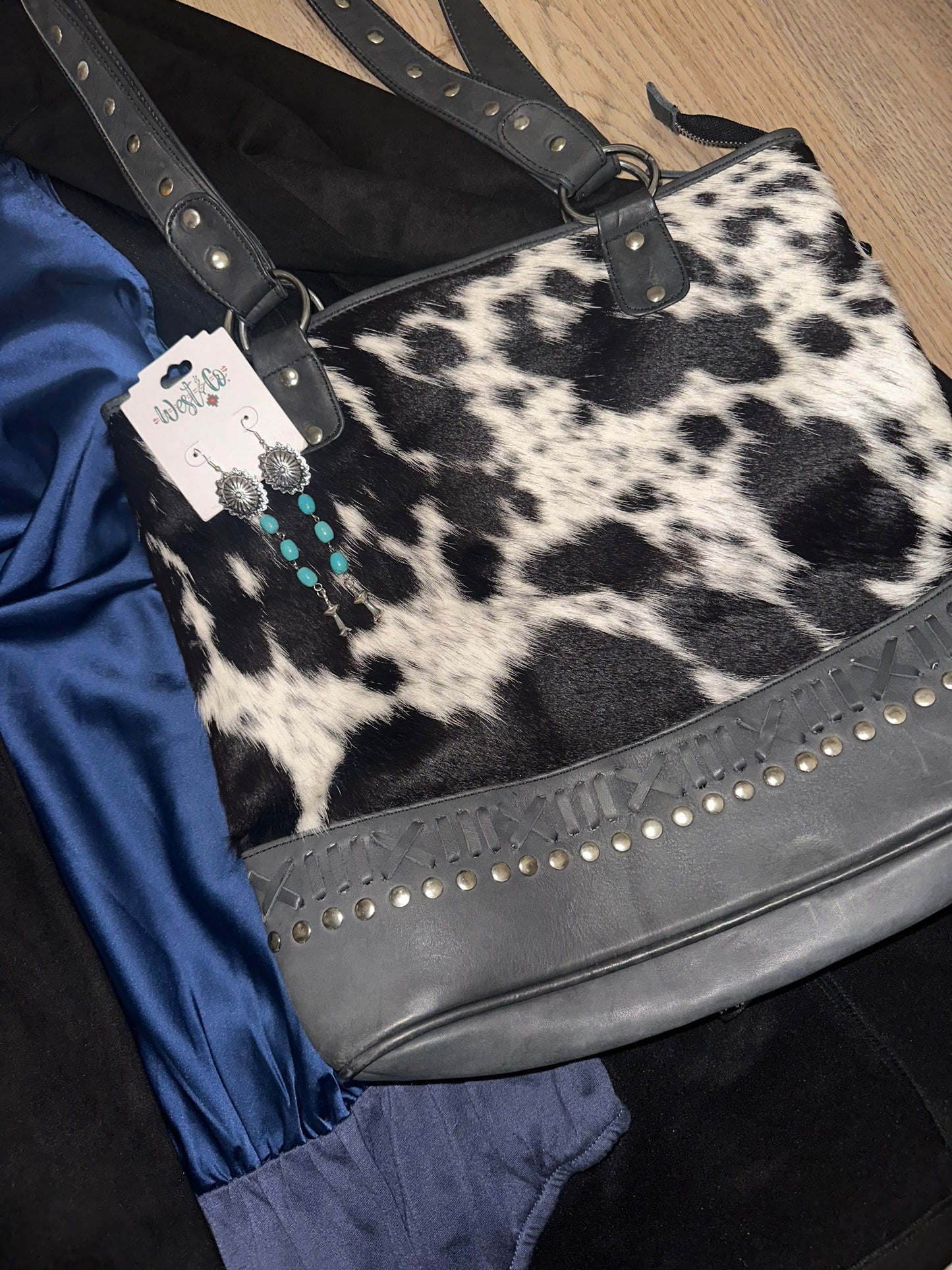 Edgy Cowgirl Cowhide Bag