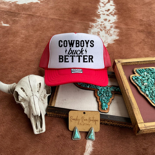 Cowboys Buck Better Western Trucker Hat