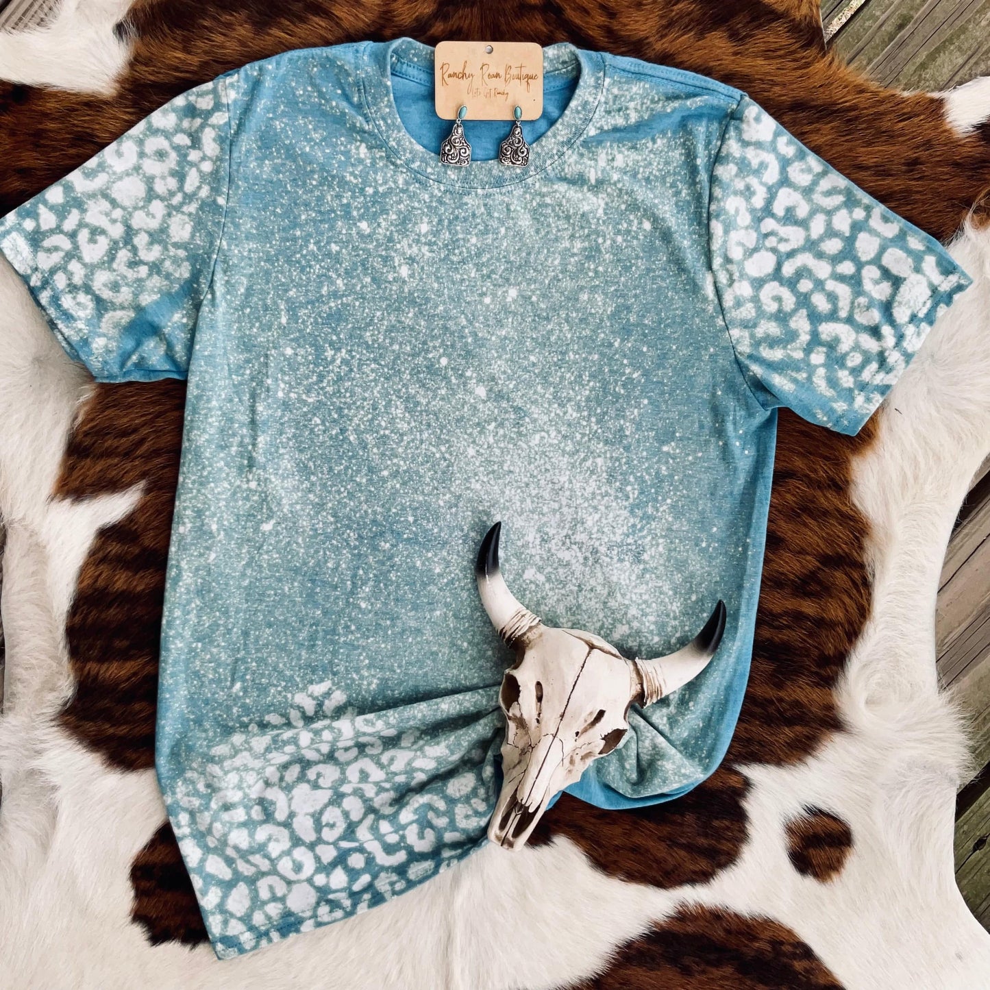 Leopard Bleach Blank Tee