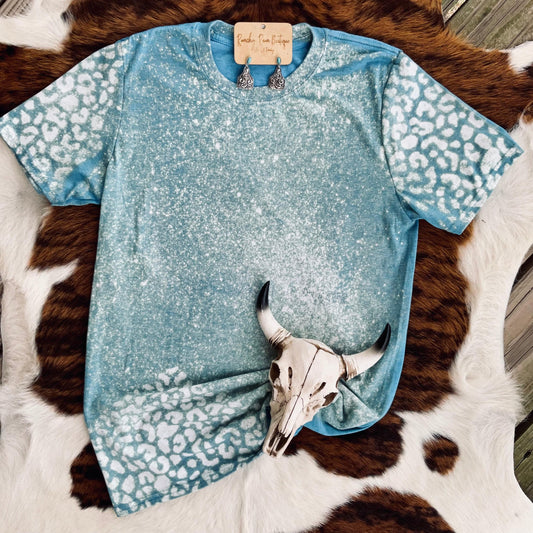 Leopard Bleach Blank Tee