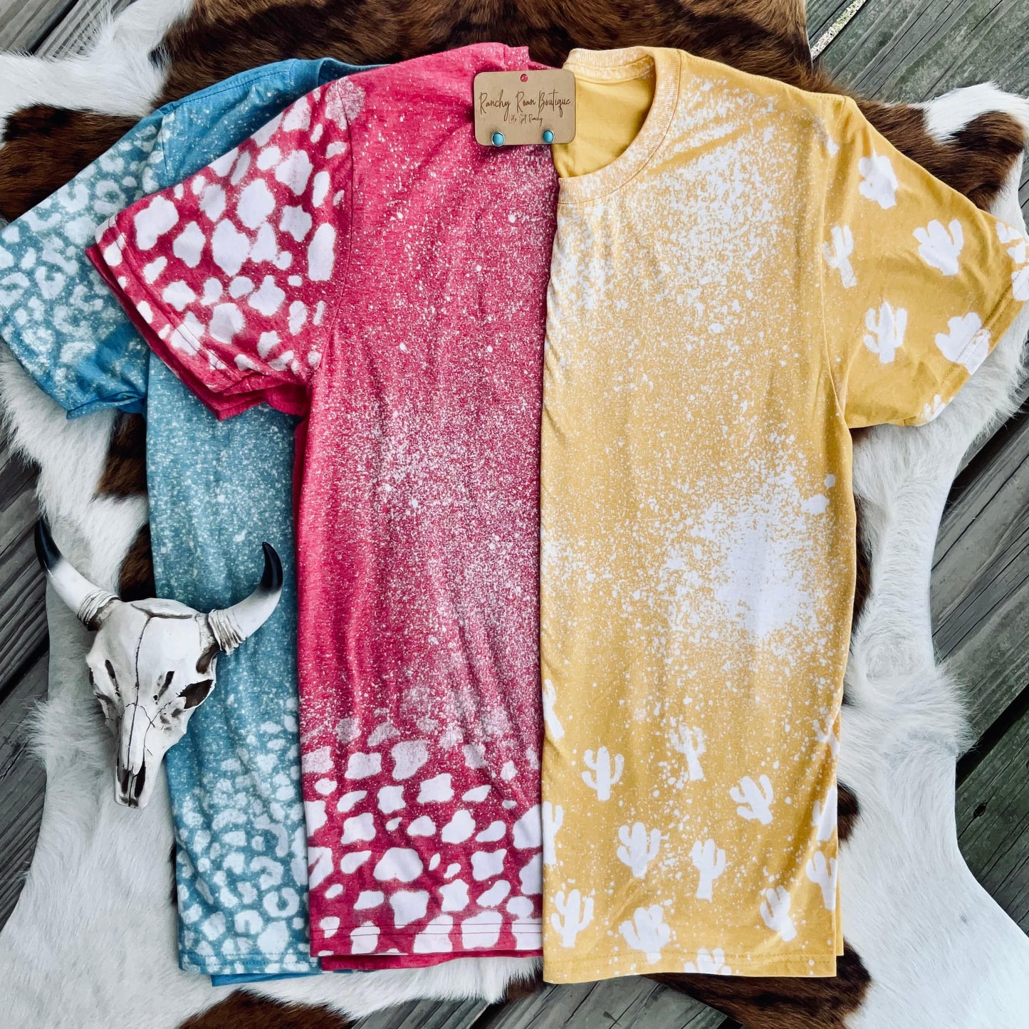 Leopard Bleach Blank Tee