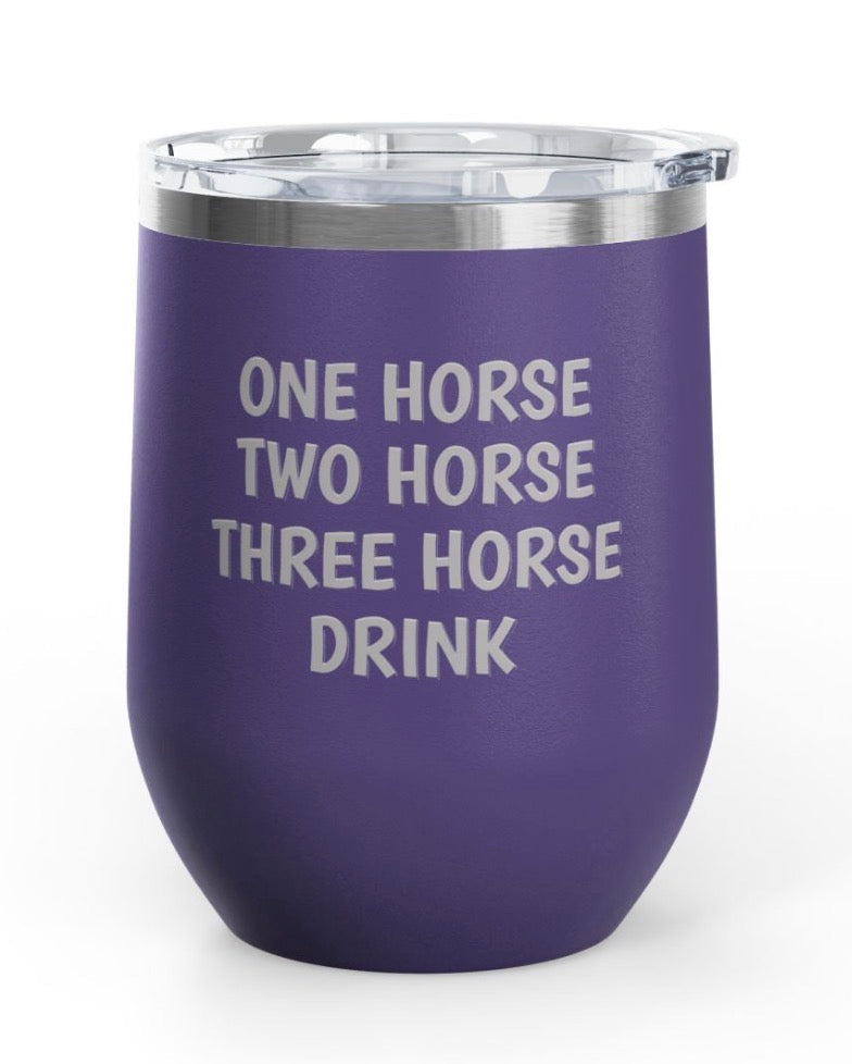 Wine Tumblers, 12 oz. - One/Two/Drink