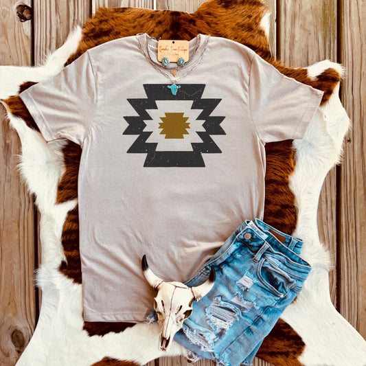 Aztec Cowboy Western Tee