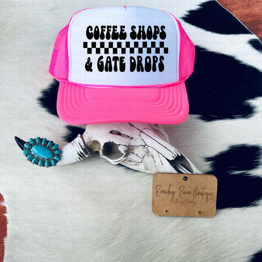 Coffee Shops & Gate Drops Western Trucker Hat