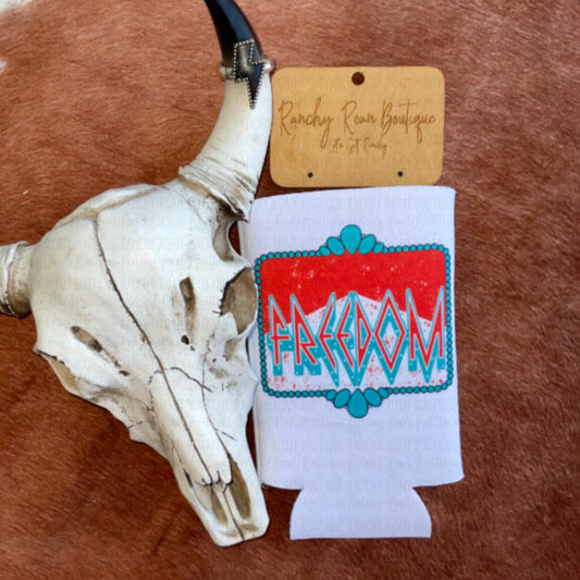 Freedom Western Boho Koozie