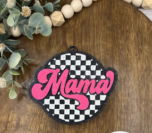 Mama Checkered Round