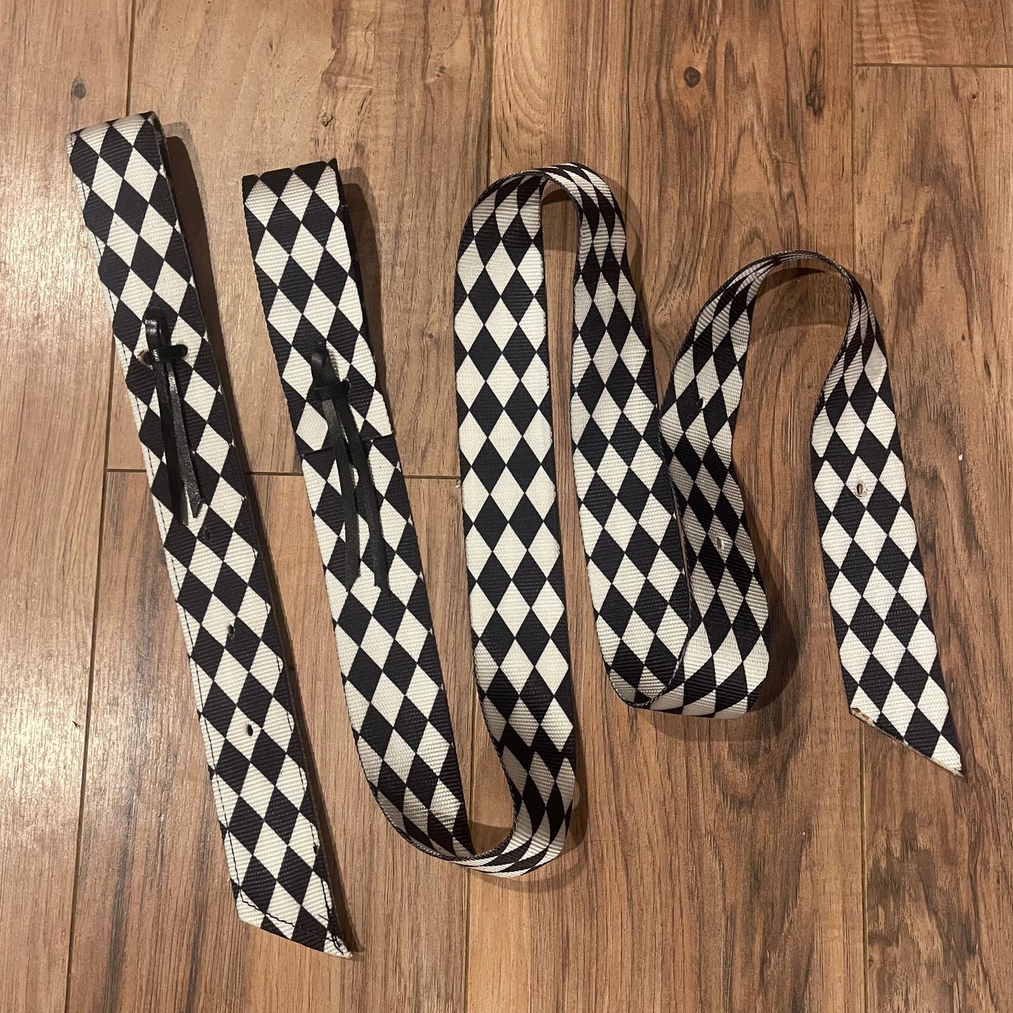 Latigo & Off Billet Set - B&W Checker
