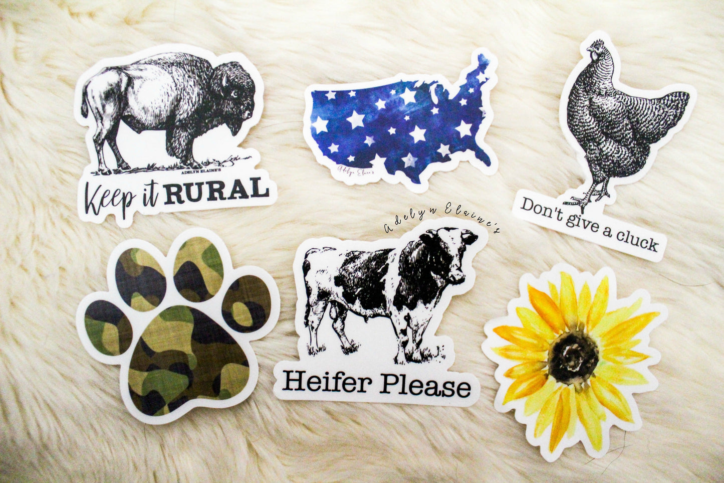 USA Watercolor - Sticker