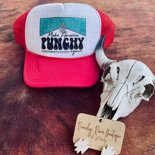 Make America Punchy Again Foam Trucker Hat